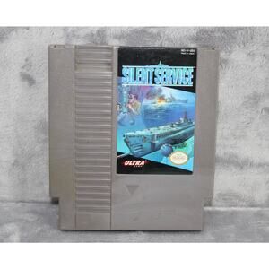 Silent Service Nintendo NES game tested & WORKING
